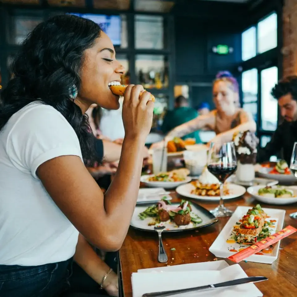Girl eating